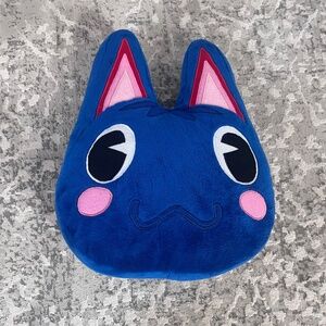 NWOT Animal Crossing Rosie the Cat Head Handmade Accent Throw Pillow